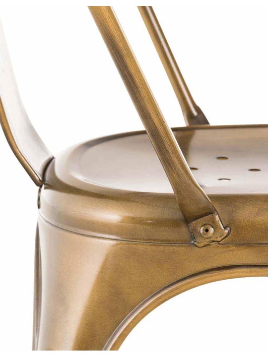 Conjunto de 4 cadeiras Benedict, dourado