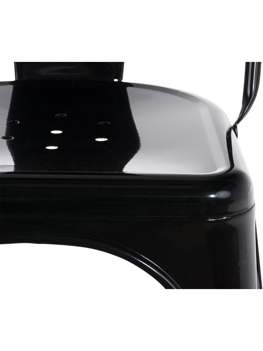 Conjunto de 4 cadeiras Benedict, preto