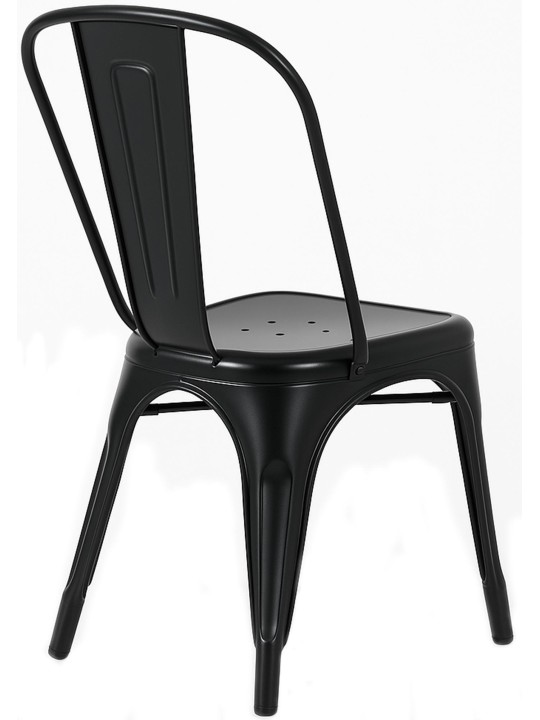 Conjunto de 4 cadeiras Benedict, preto