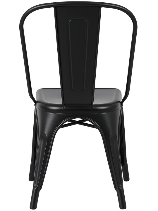 Conjunto de 4 cadeiras Benedict, preto