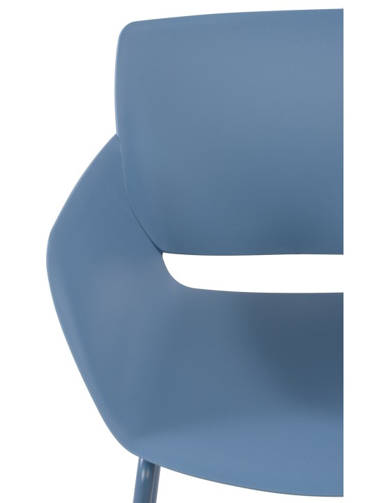 Conjunto de 2 cadeiras Alpena, azul Conjunto de 2 cadeiras Alpena, azul