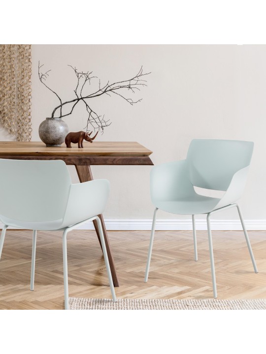 Conjunto de 2 cadeiras Alpena, turquesa Conjunto de 2 cadeiras Alpena, turquesa