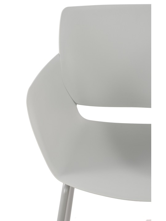 Conjunto de 2 cadeiras Alpena, cinza claro Conjunto de 2 cadeiras Alpena, cinza claro