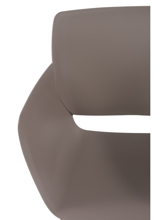 Conjunto de 2 cadeiras Alpena, taupe