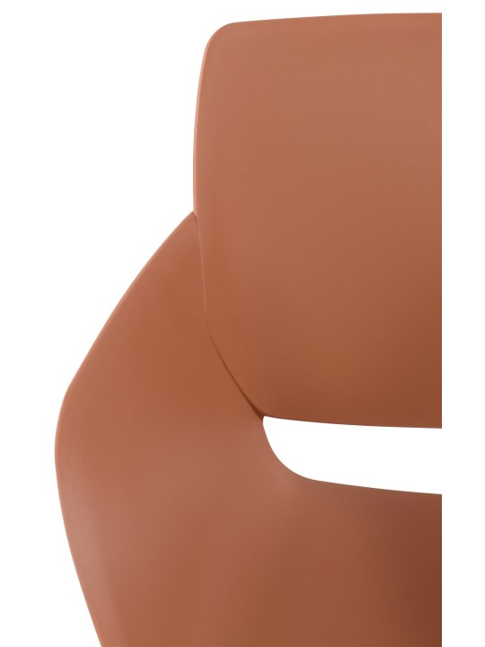 Conjunto de 2 cadeiras Alpena, terracota