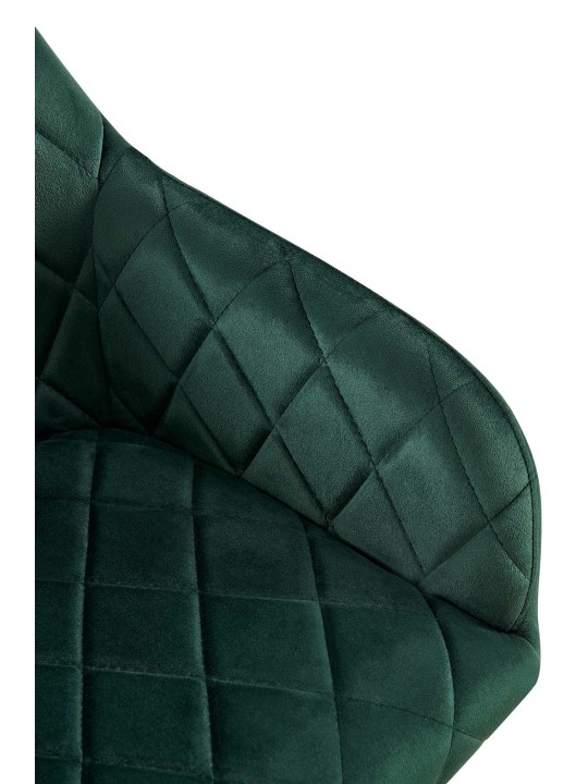 Cadeira da sala de jantar Monett veludo G, verde