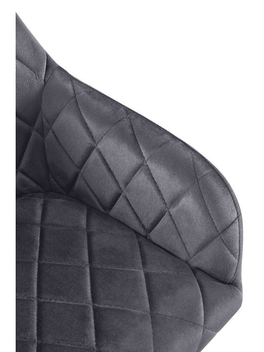 Conjunto de 2 cadeiras para sala de jantar Monett veludo G, cinza escuro Conjunto de 2 cadeiras para sala de jantar Monett veludo G, cinza escuro