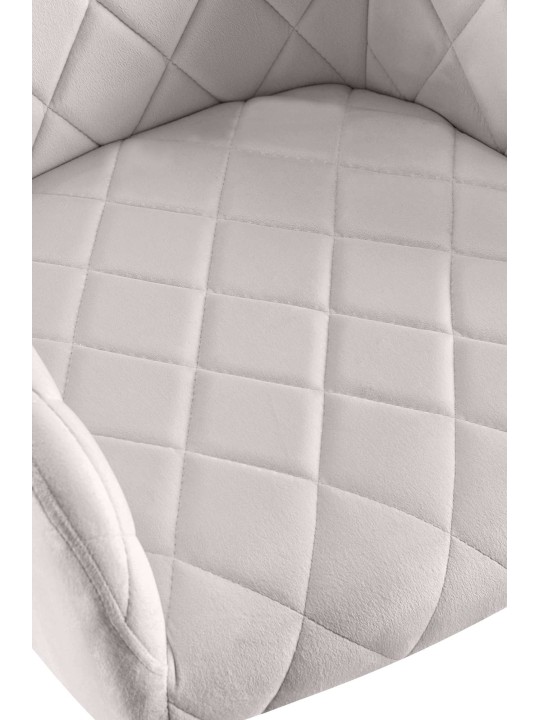 Conjunto de 2 cadeiras para sala de jantar Monett veludo G, cinza