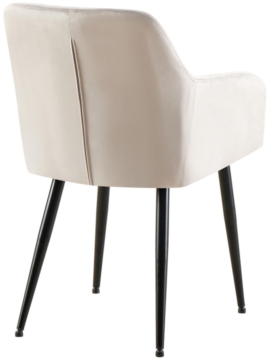 Conjunto de 2 cadeiras para sala de jantar Monett veludo B, cinza