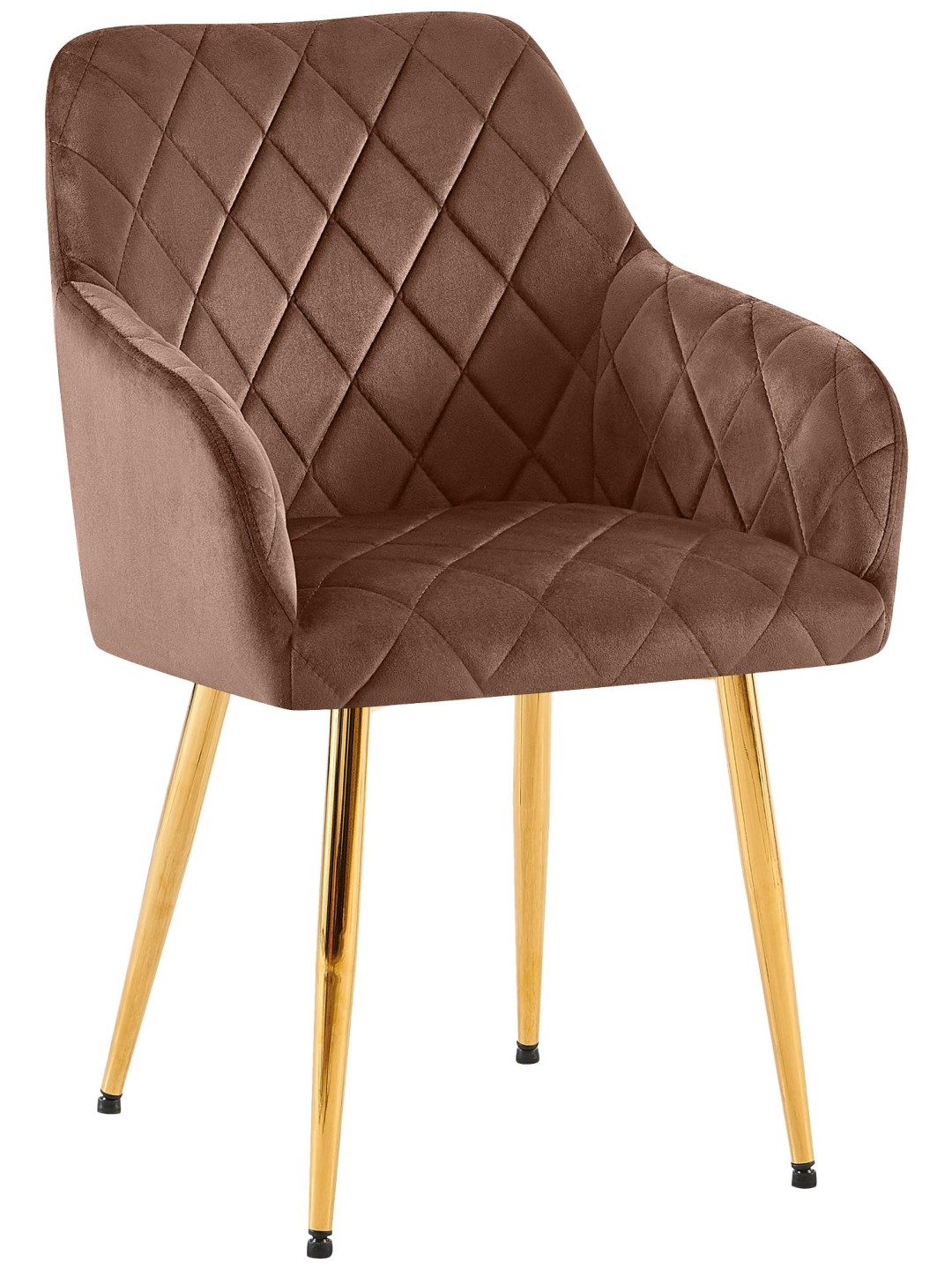 Cadeira da sala de jantar Monett veludo G, castanho