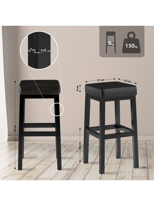 Banqueta alta Taylor B80, preto Banqueta alta Taylor B80, preto