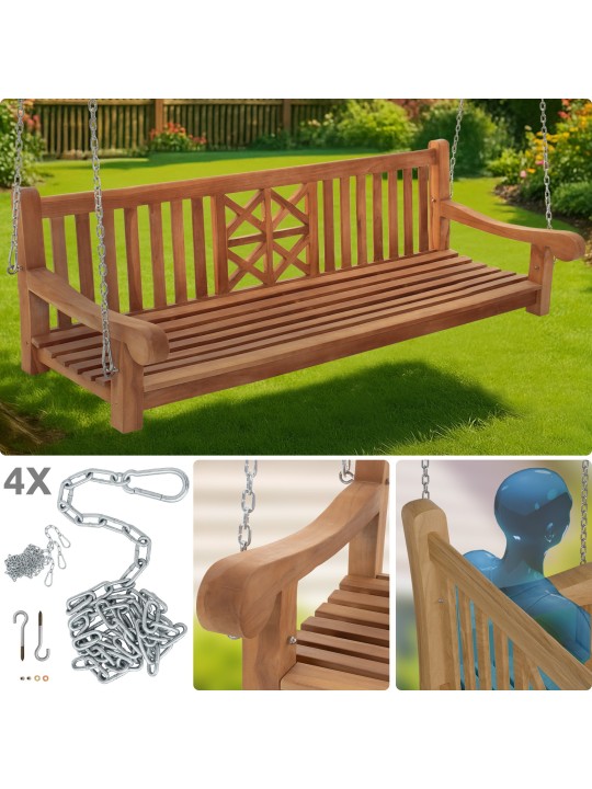 Banco de balanço Farm 200 cm, teca Banco de balanço Farm 200 cm, teca