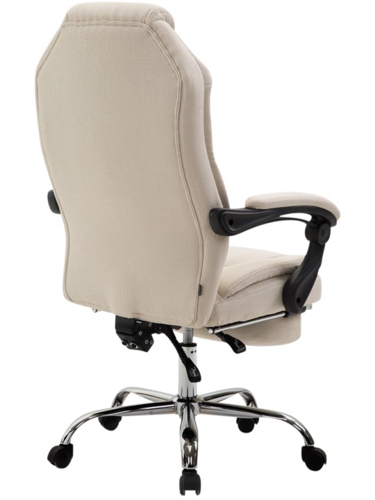 Cadeira de escritório tecido castelo, creme
