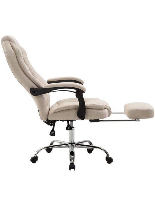 Cadeira de escritório tecido castelo, creme