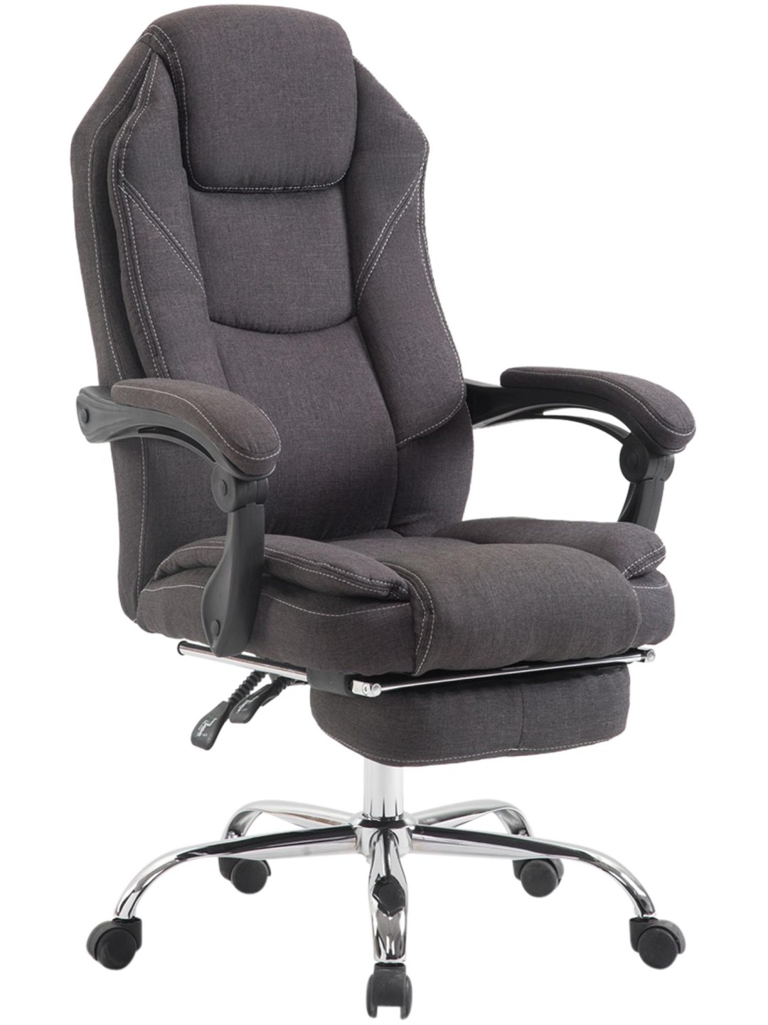 Cadeira de escritório tecido castelo, cinza escuro