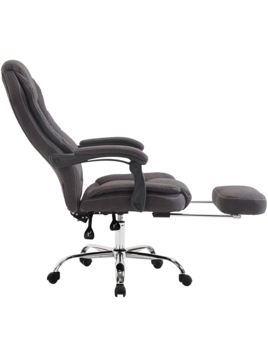 Cadeira de escritório tecido castelo, cinza escuro