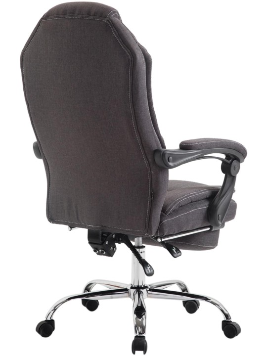 Cadeira de escritório tecido castelo, cinza escuro