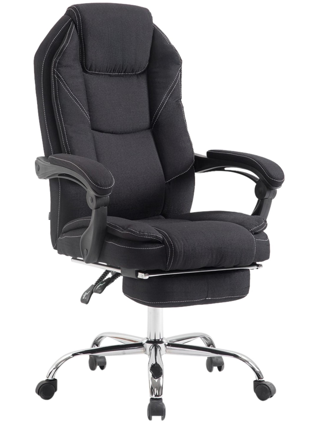 Cadeira de escritório tecido castelo, preto