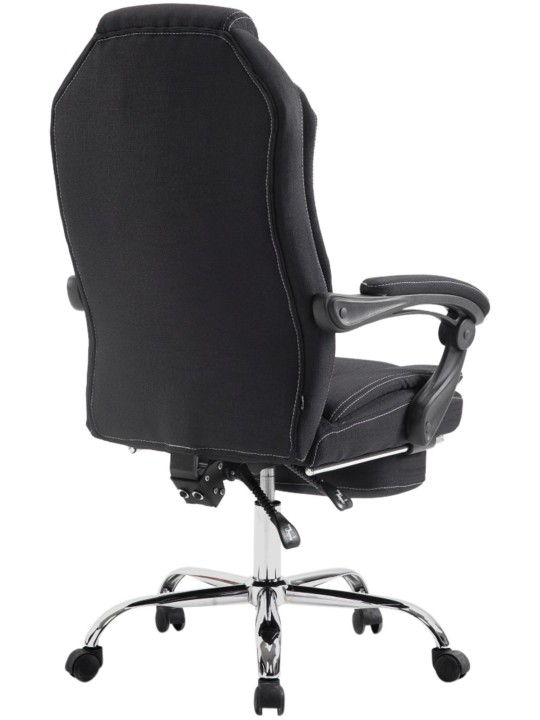 Cadeira de escritório tecido castelo, preto