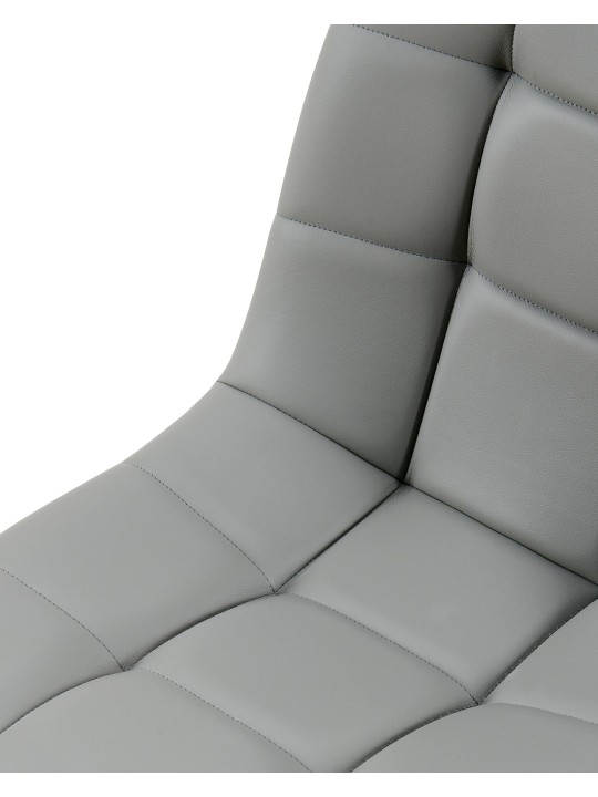 Cadeira da sala de jantar Antibes couro sintético, cinza claro