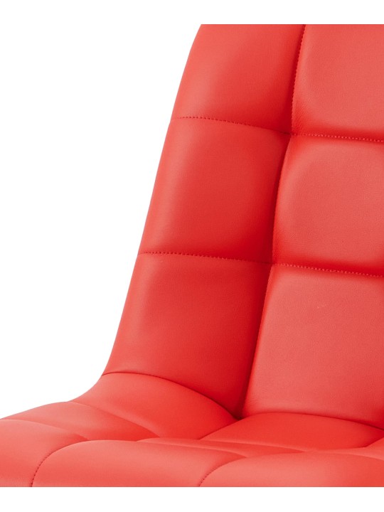 Cadeira da sala de jantar Antibes couro sintético, vermelho