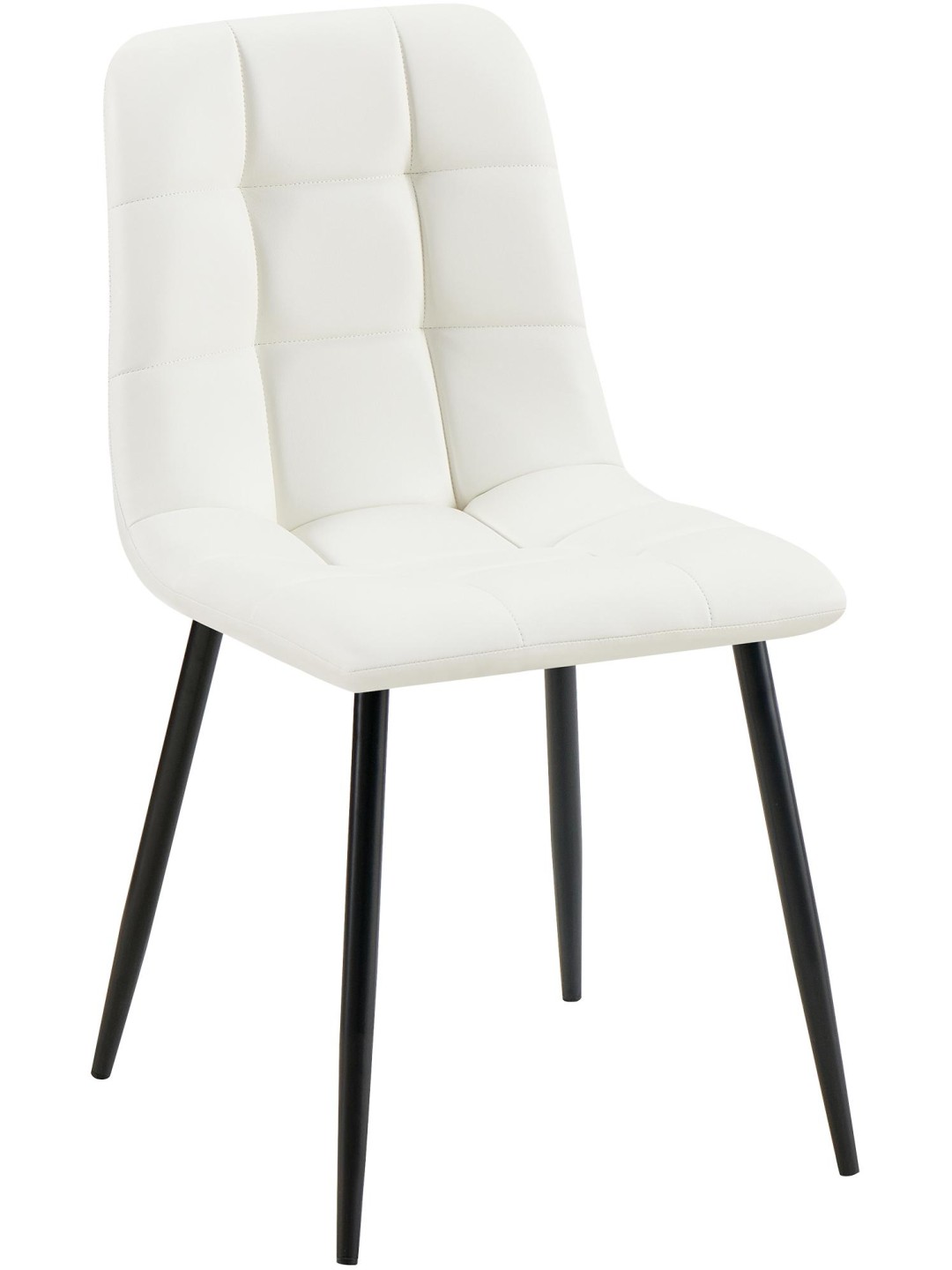 Cadeira da sala de jantar Antibes couro sintético, branco