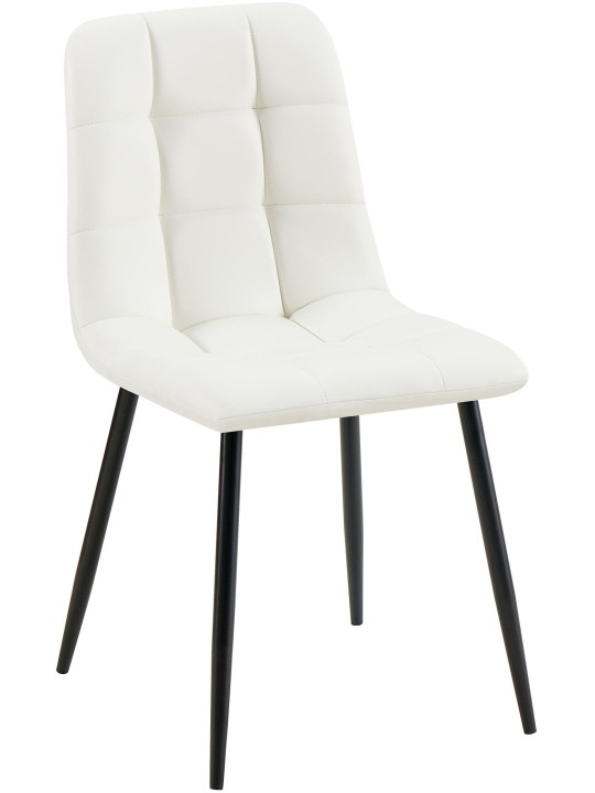 Cadeira da sala de jantar Antibes couro sintético, branco