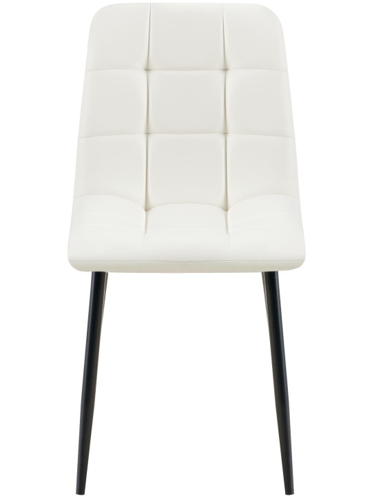 Cadeira da sala de jantar Antibes couro sintético, branco