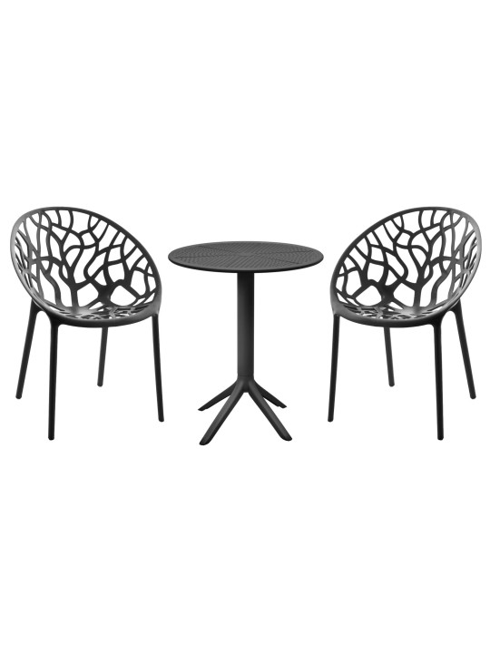 Grupo de assentos Hoscana, preto