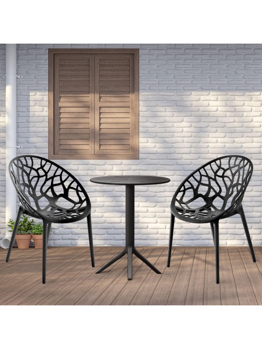 Grupo de assentos Hoscana, preto