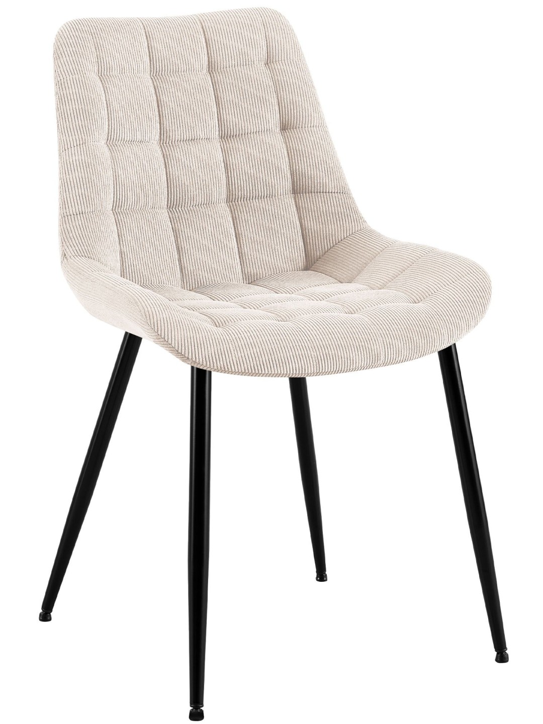 Cadeira de jantar Sardna Cord, creme