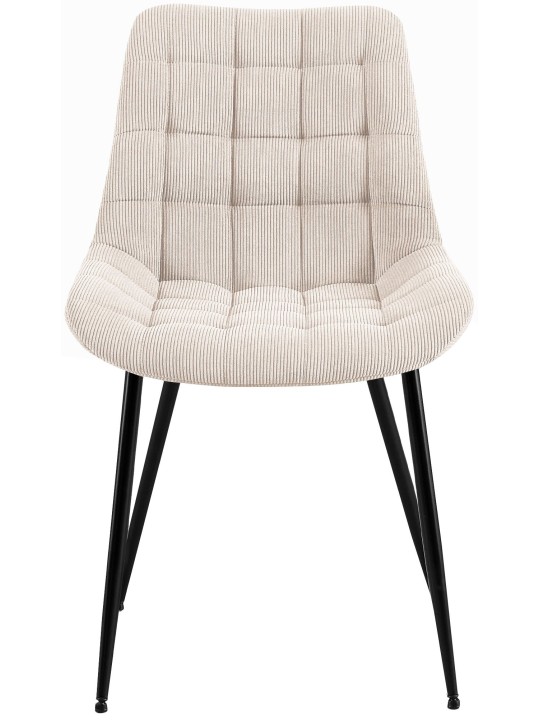 Cadeira de jantar Sardna Cord, creme