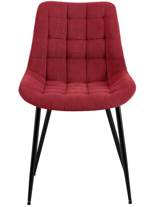 Cadeira de jantar Sardna Cord, bordô