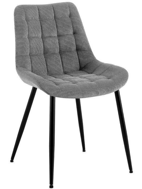 Cadeira de jantar Sardna Cord, cinza