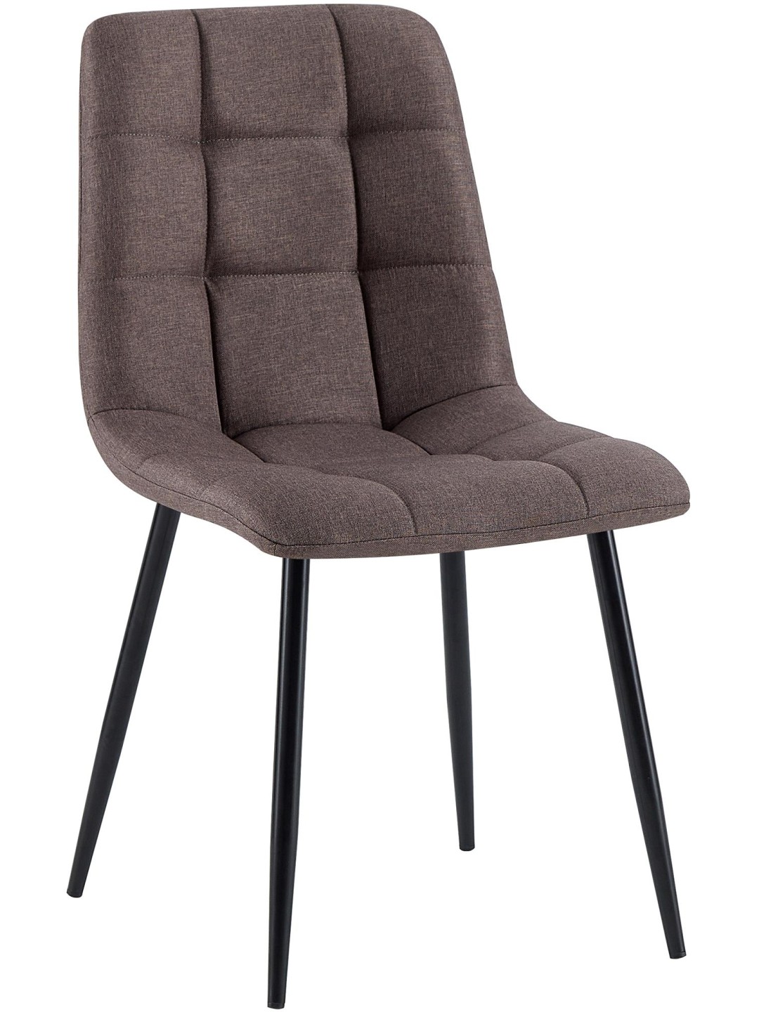 Cadeira da sala de jantar tecido Antibes, castanho