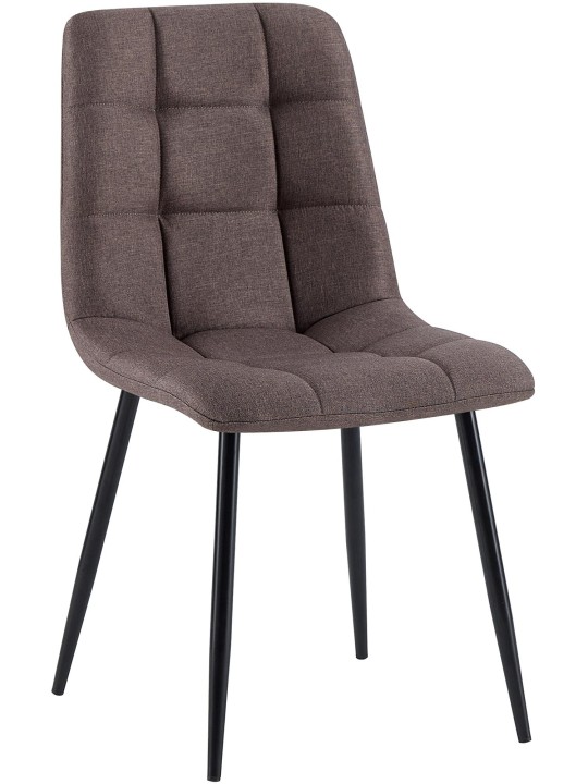 Cadeira da sala de jantar tecido Antibes, castanho