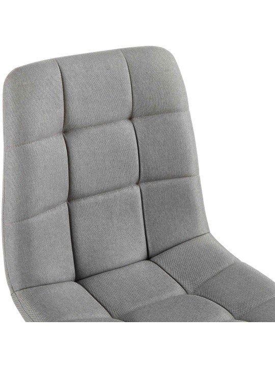 Cadeira da sala de jantar tecido Antibes, cinza claro