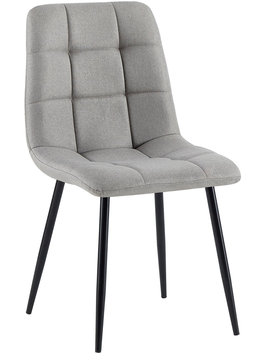 Cadeira da sala de jantar tecido Antibes, cinza claro