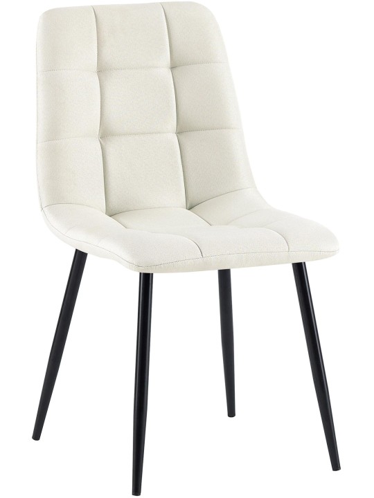 Cadeira da sala de jantar tecido Antibes, creme