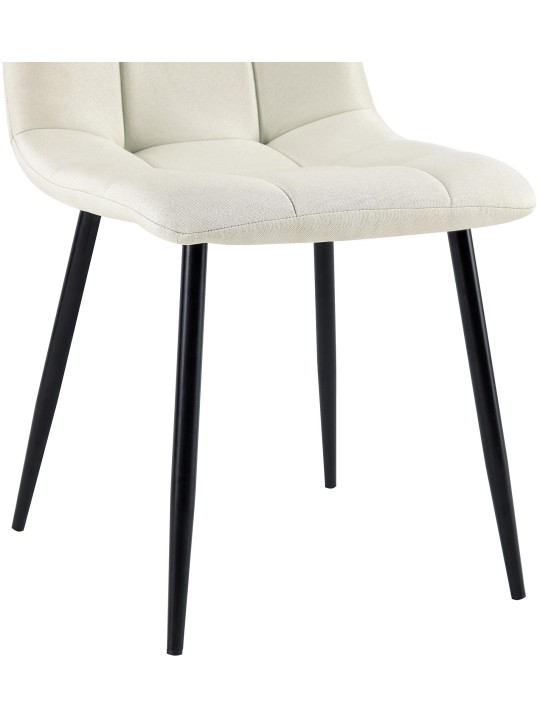 Cadeira da sala de jantar tecido Antibes, creme