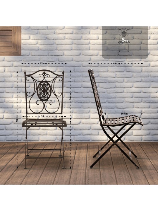 Cadeira Sibel, bronze