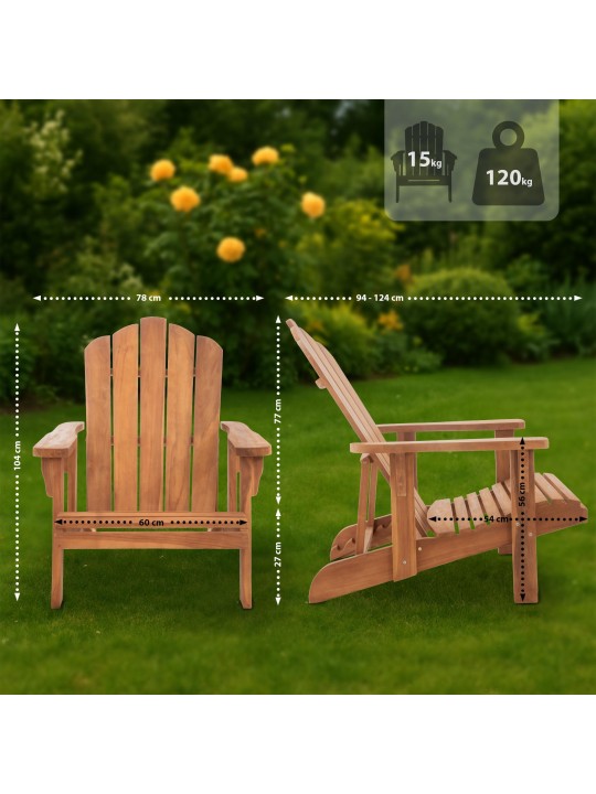 Cadeira Brownsville, teca