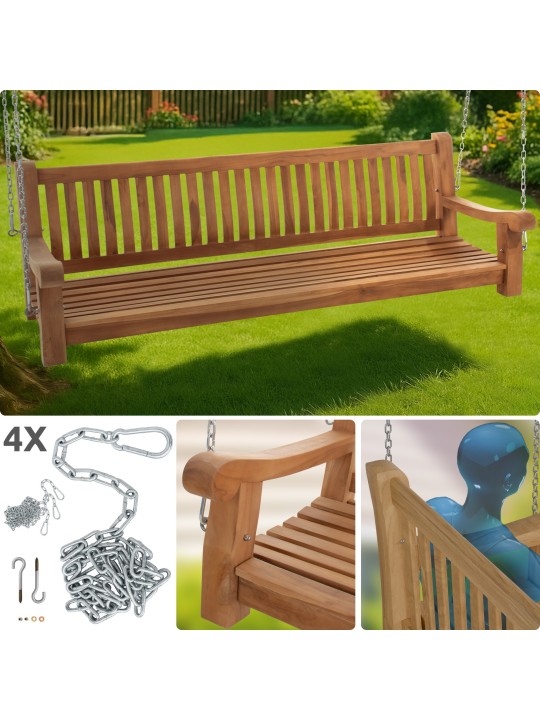 Banco de balanço Joyce 200 cm, teca Banco de balanço Joyce 200 cm, teca