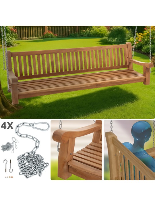 Banco de balanço Joyce 220 cm, teca Banco de balanço Joyce 220 cm, teca