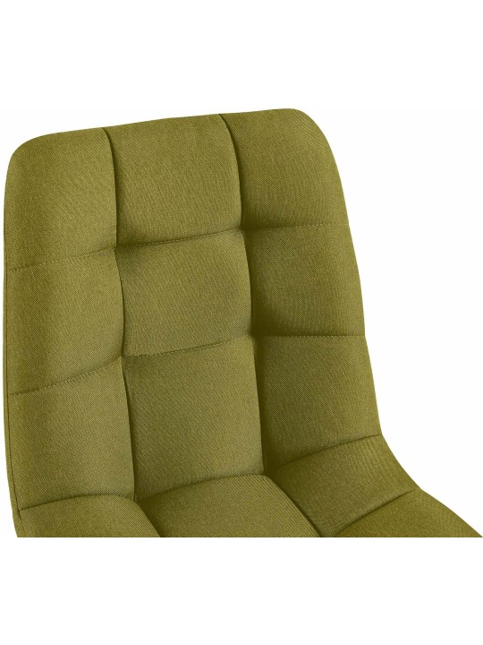 Conjunto de 4 cadeiras de jantar em tecido Antibes, verde