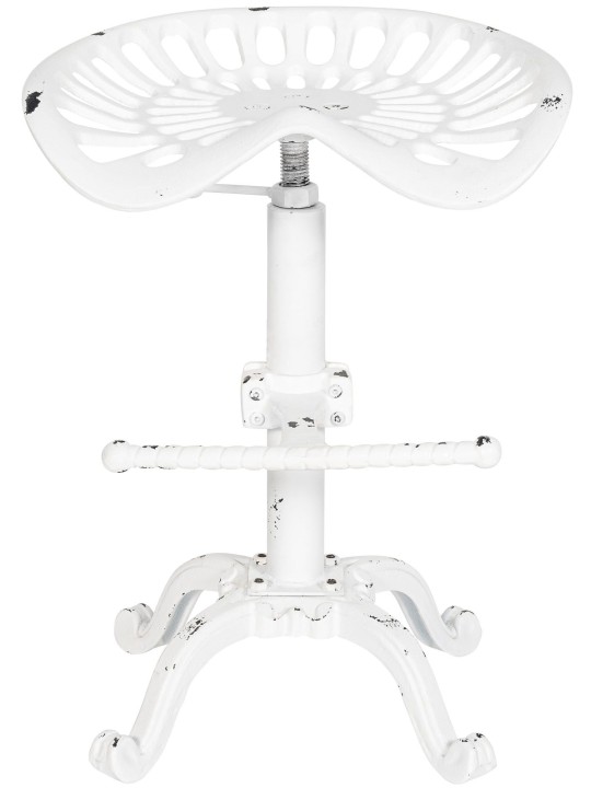 Banqueta alta Butch, branco antigo