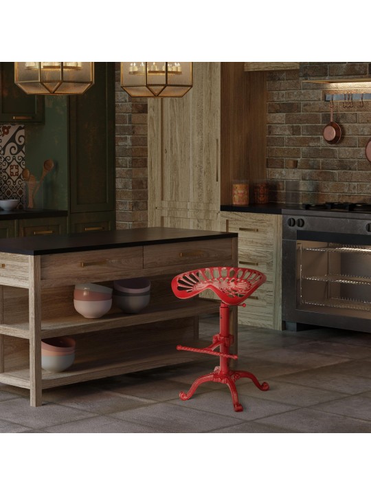 Banqueta alta Butch, vermelho