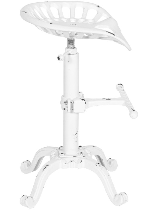 Banqueta alta Butch, branco antigo