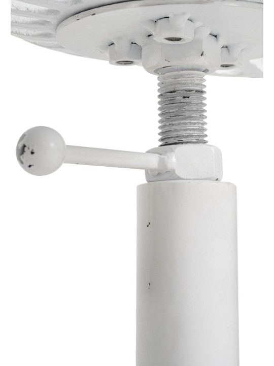 Conjunto de 2 bancos altos Butch, branco antigo Conjunto de 2 bancos altos Butch, branco antigo