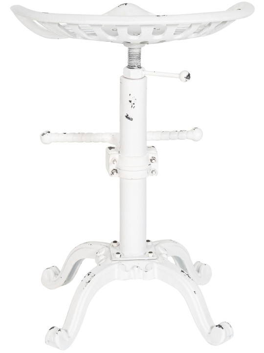 Conjunto de 2 bancos altos Butch, branco antigo Conjunto de 2 bancos altos Butch, branco antigo